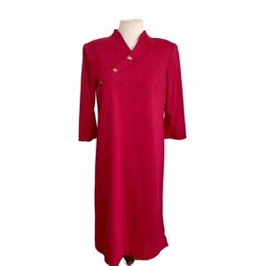 80's Dress Punk New Wave Pink Handmade Size 10 Power dressing‎